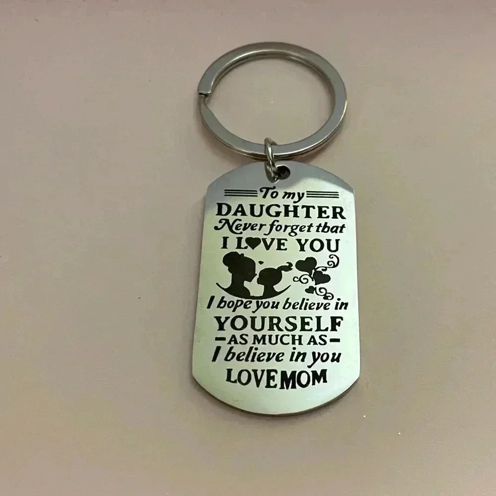 🆕Daughter Lettering Stainless Steel Keychain🆕